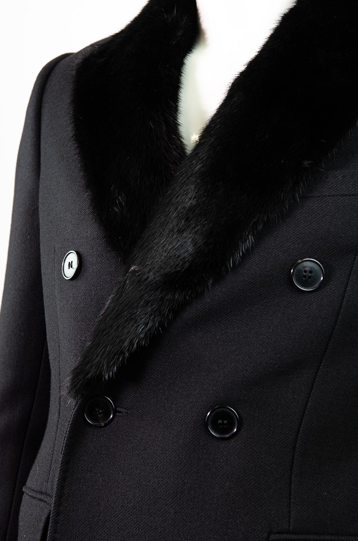Manteau de défilé SAINT LAURENT par HEDI SLIMANE F/W 2015  Unisexe en vente