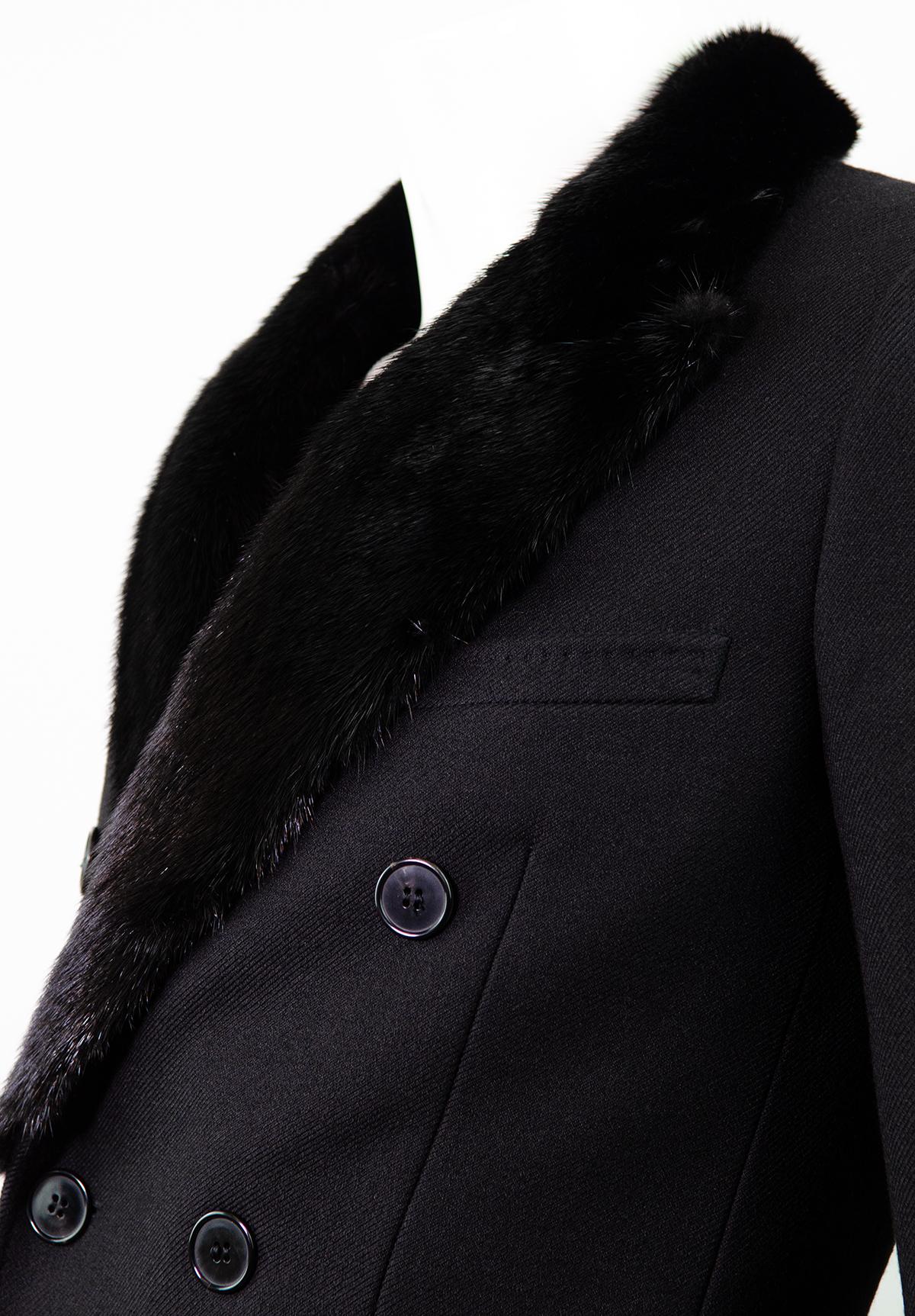 Manteau de défilé SAINT LAURENT par HEDI SLIMANE F/W 2015  en vente 2