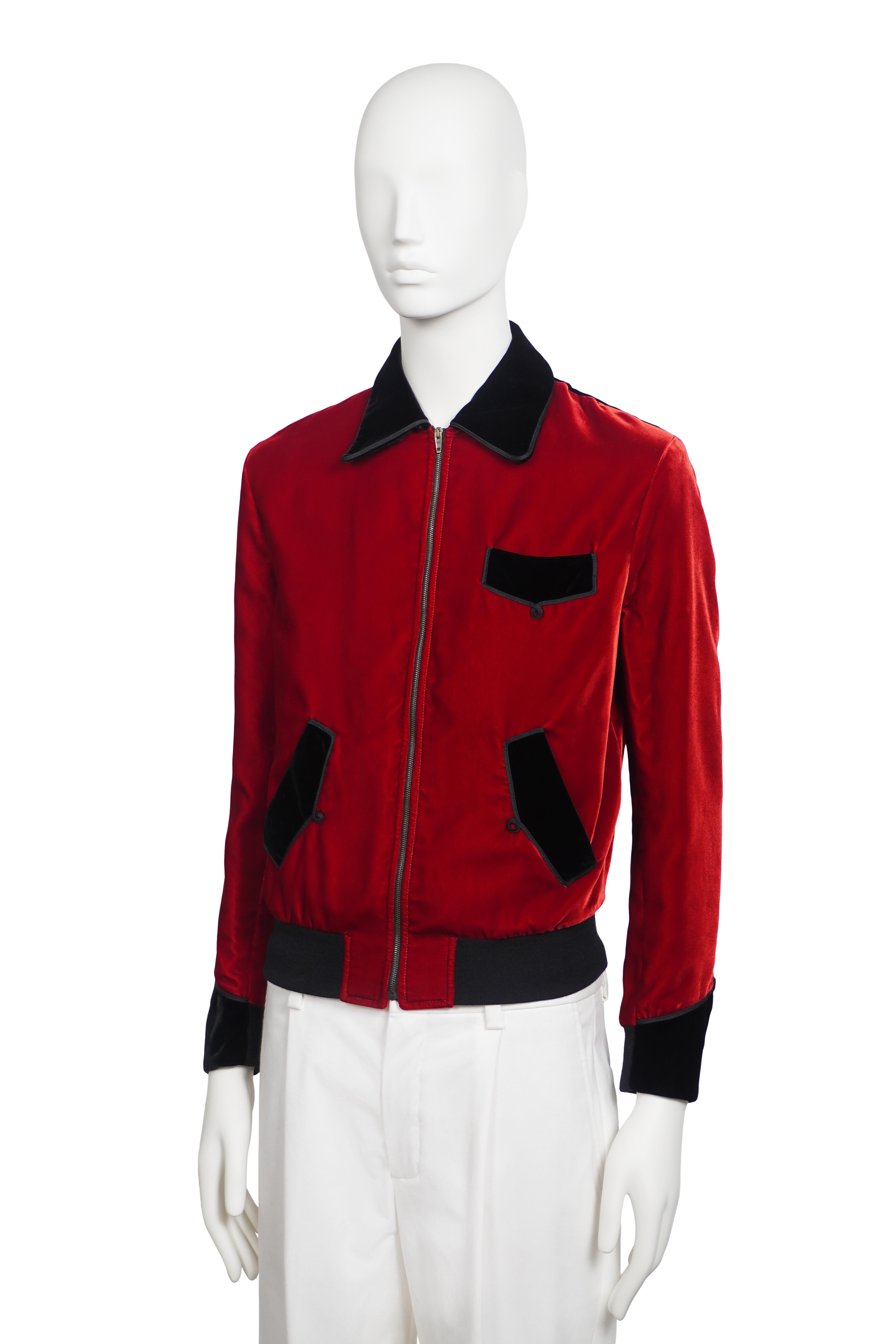 SAINT LAURENT By HEDI SLIMANE F/W 2016 Runway Velvet Jacket For
