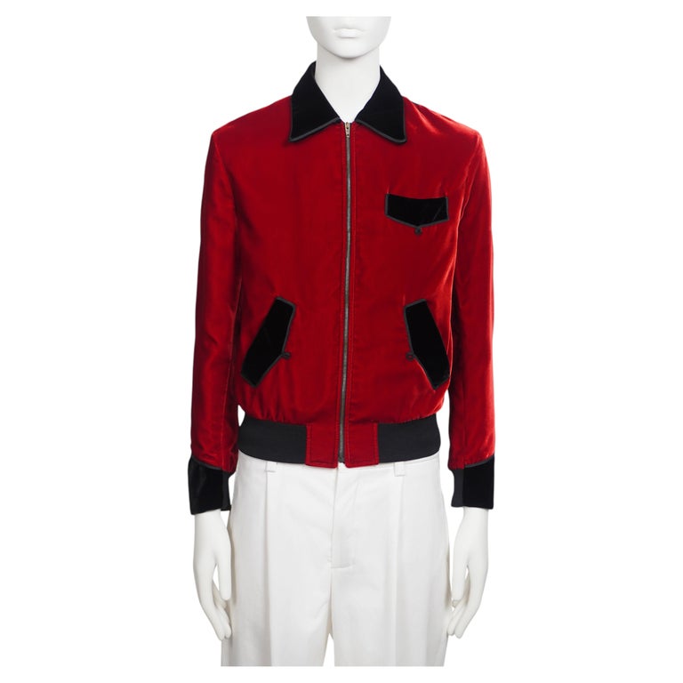 SAINT LAURENT By HEDI SLIMANE F/W 2016 Runway Velvet Jacket For 
