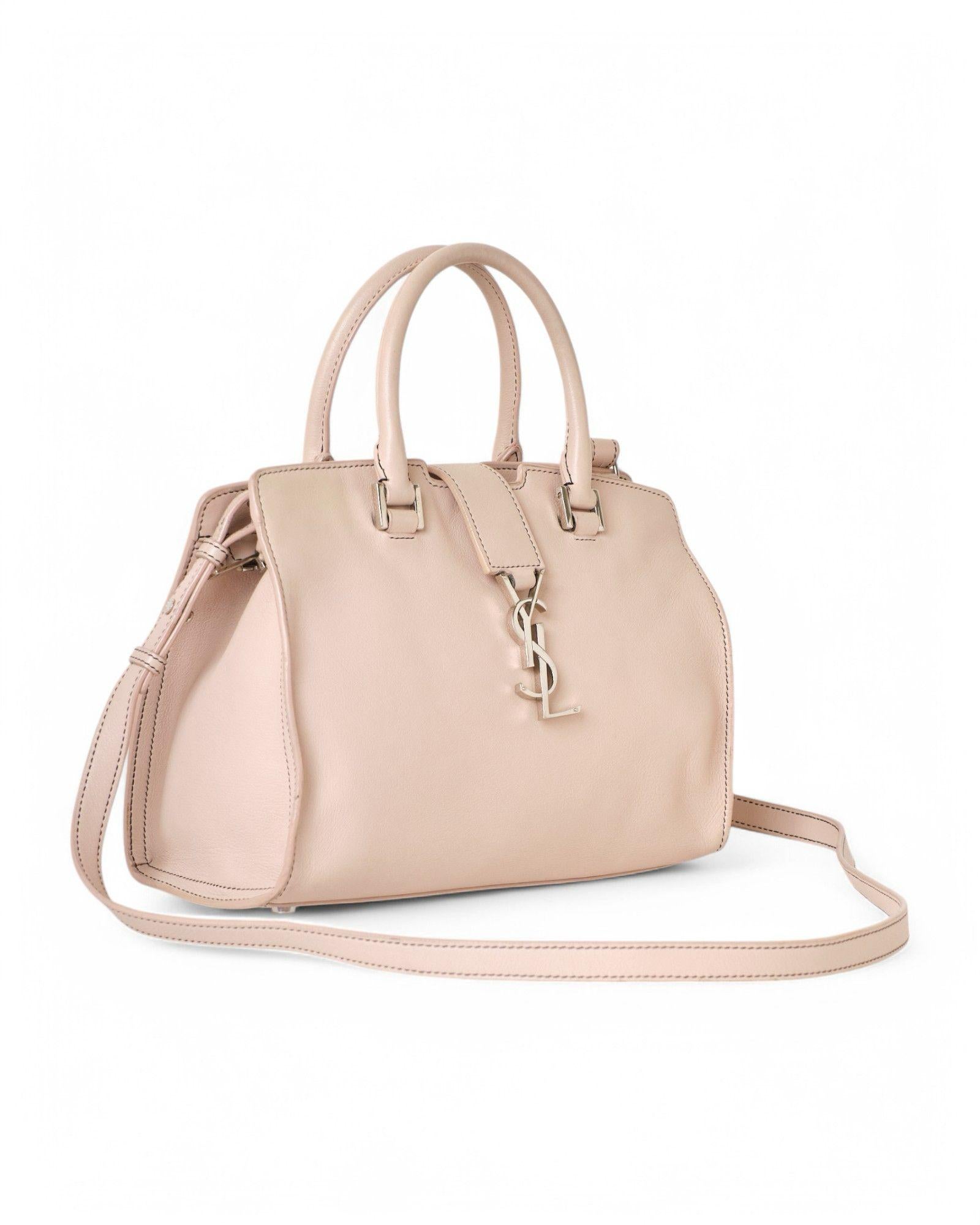 Saint Laurent Cabas Baby Powder Pink For Sale 5