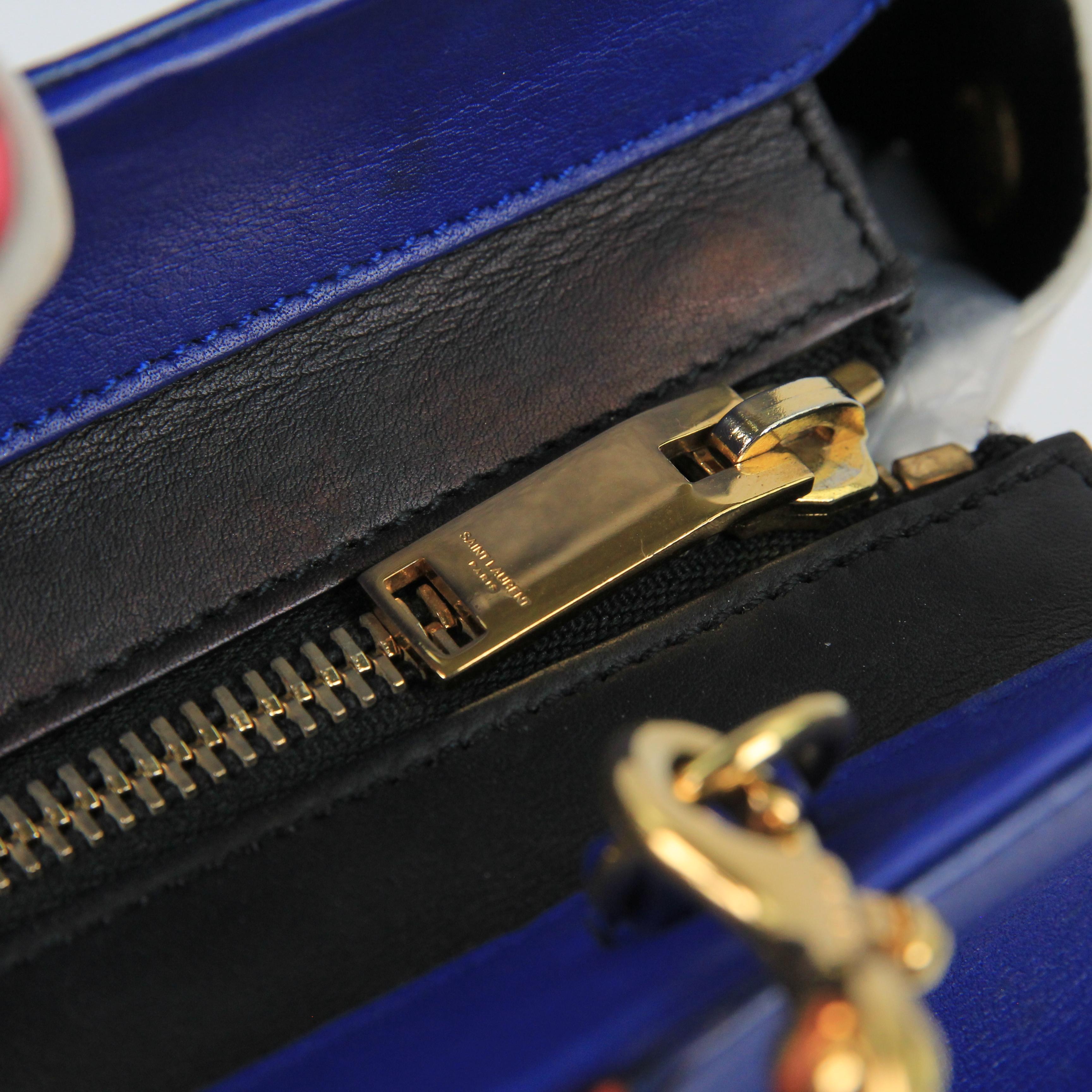 Saint Laurent Cabas Rive Gauche leather handbag For Sale 6