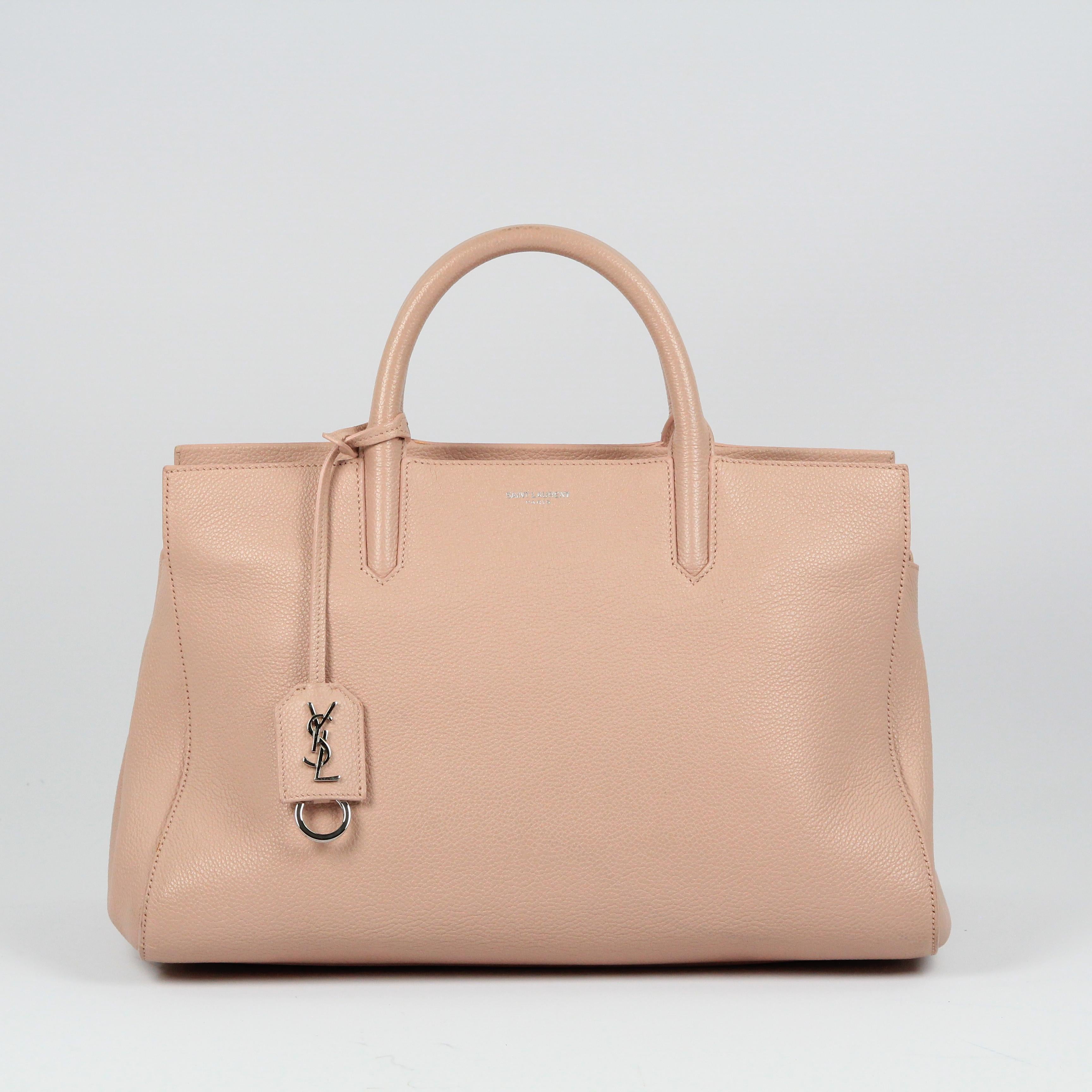 Saint Laurent Cabas Rive Gauche leather handbag For Sale 10