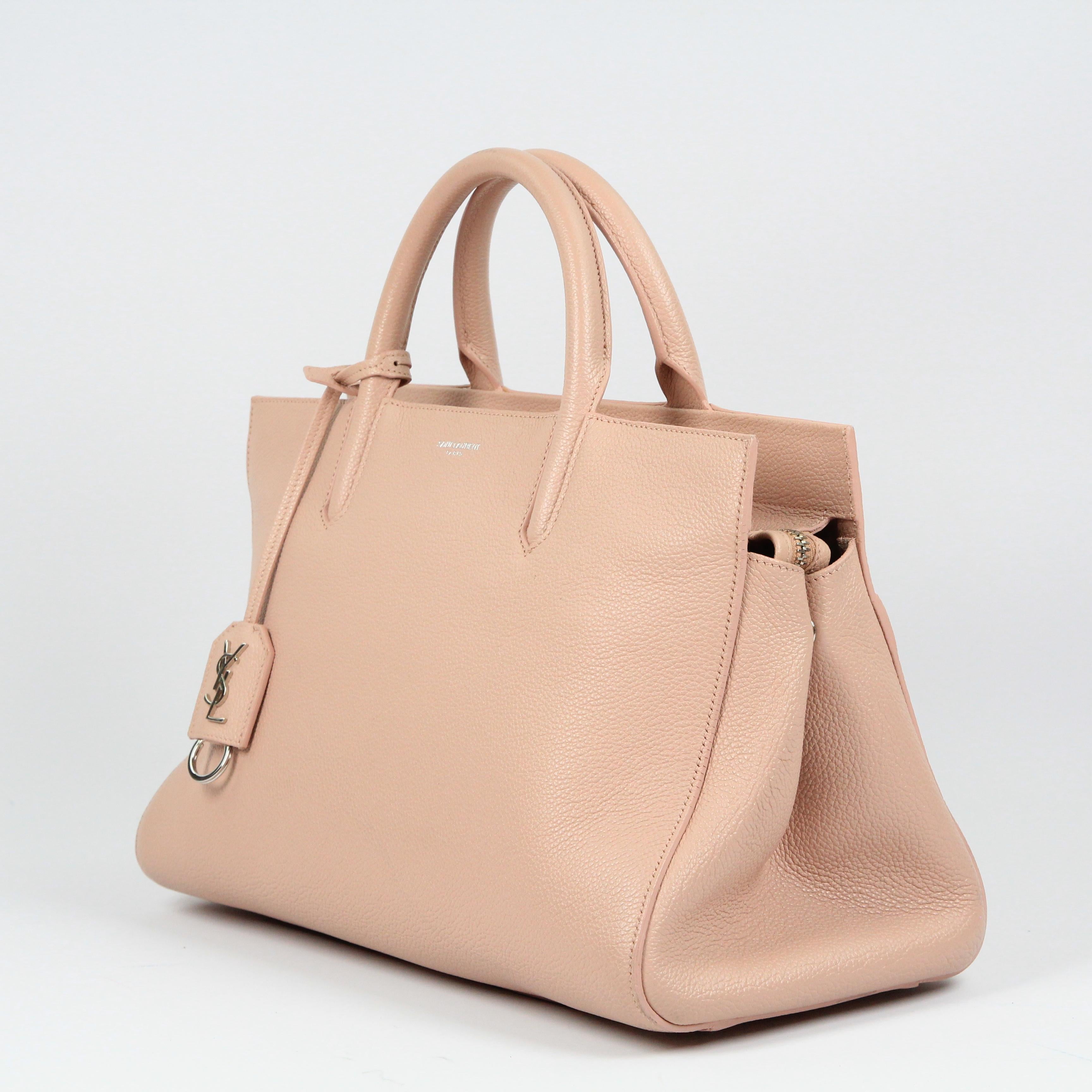 Saint Laurent Cabas Rive Gauche leather handbag For Sale 11