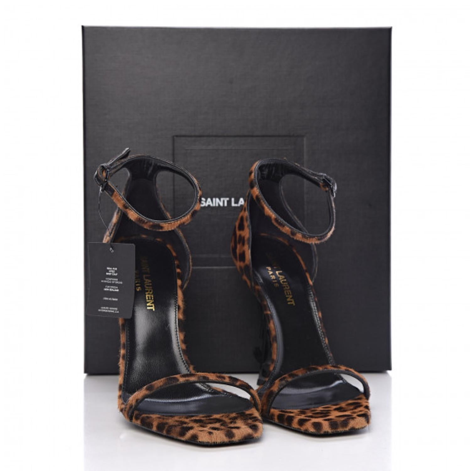 ysl leopard heels