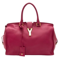 Saint Laurent Classic Cabas Y Medium Tote aus Kalbsleder