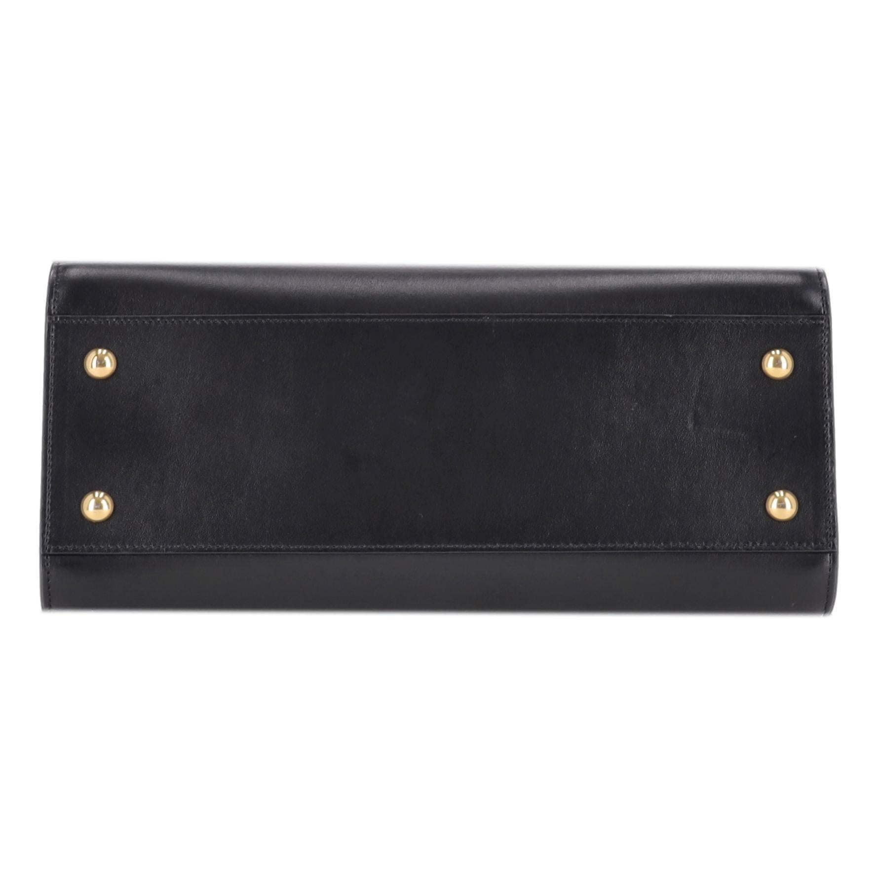 Saint Laurent Borsa Tote Piccola Cabas in pelle di vitello con logo 'YSL' in vendita 1