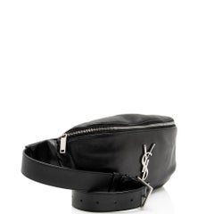 Saint Laurent Calfskin Monogram Cassandre Classic Belt Bag