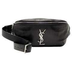 Saint Laurent Calfskin Monogram Cassandre Classic Belt Bag