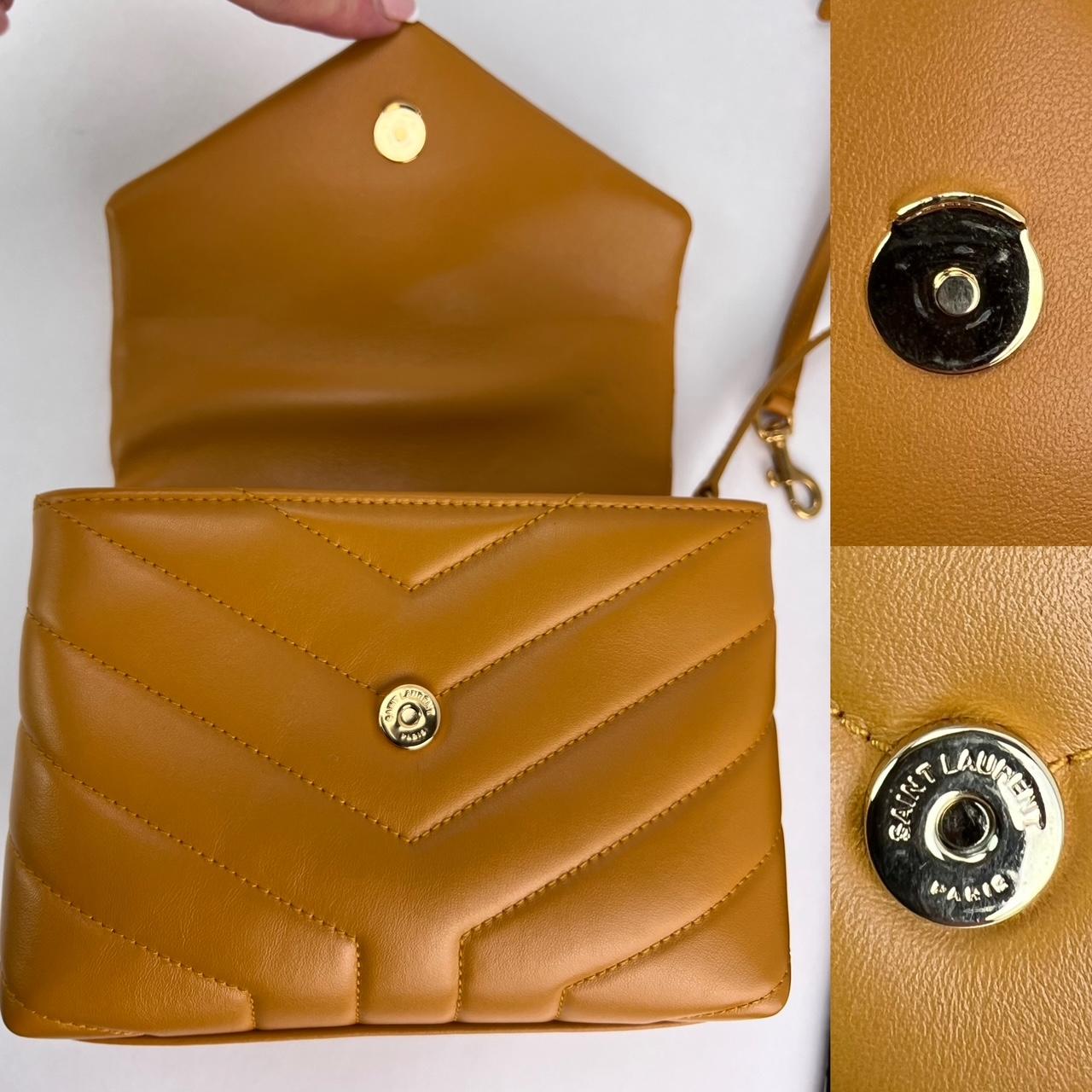 De las mujeres Bolso cruzado Saint Laurent acolchado de piel de becerro Loulou amarillo en venta