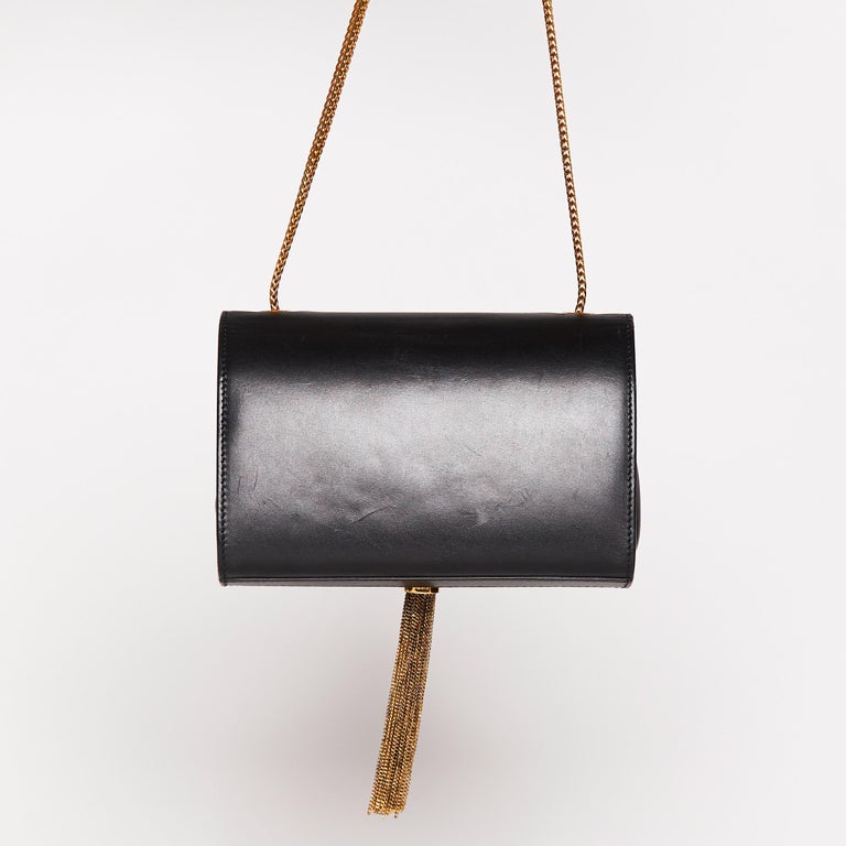 Saint Laurent - Medium Kate Shoulder Bag - Women - Calf Leather/Brass - One Size - Black