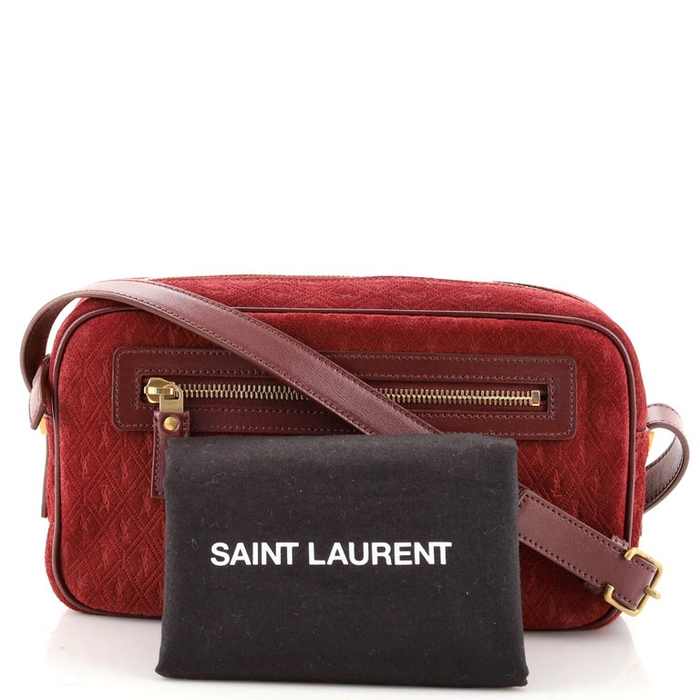 Saint Laurent Monogram All Over Canvas Camera Bag - Neutrals Crossbody  Bags, Handbags - SNT202978