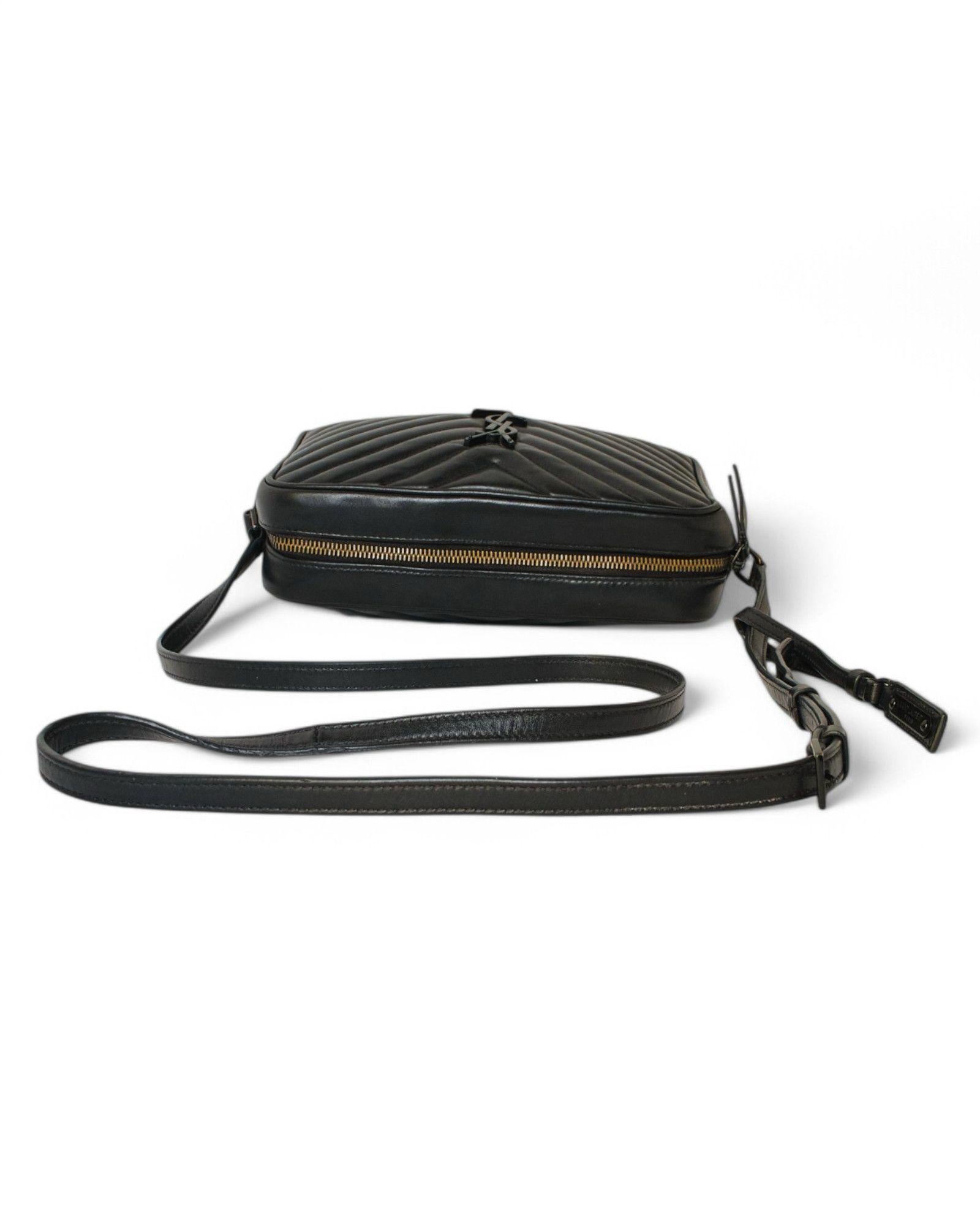 Saint Laurent Camera Bag Quilted Black 6