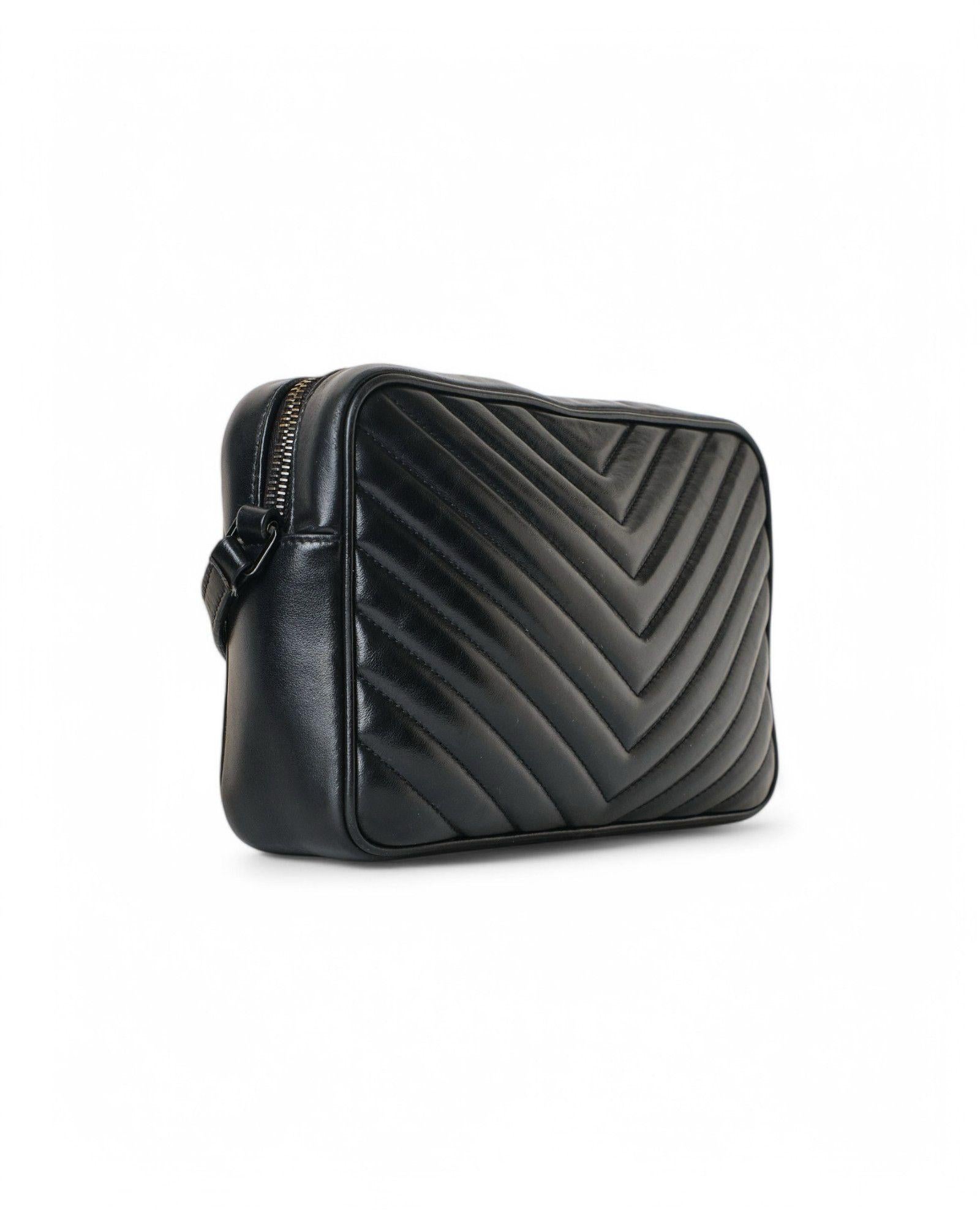 Saint Laurent Camera Bag Quilted Black 1