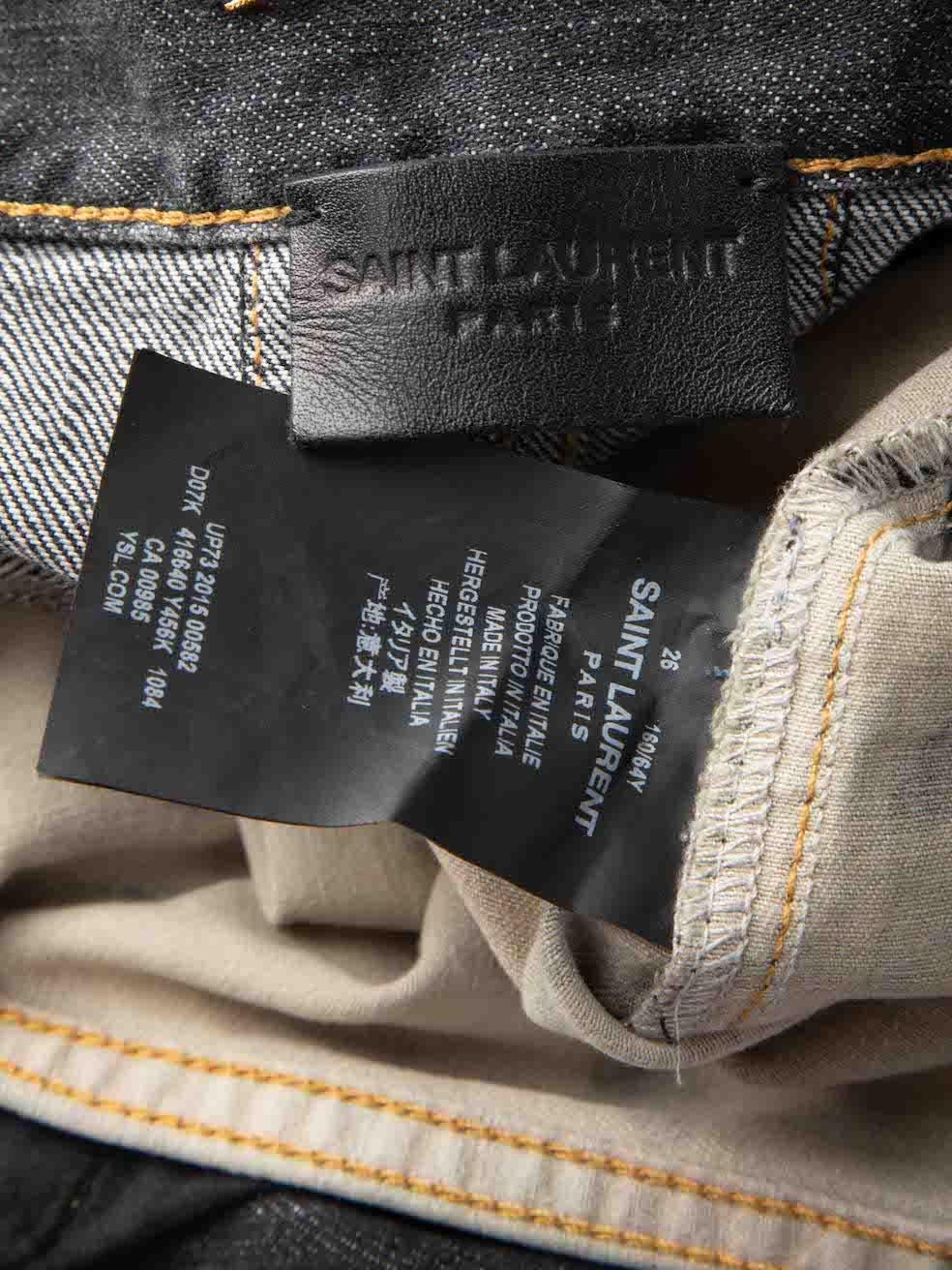 Saint Laurent jupe cloutée en jean imprimé camouflage, taille S Pour femmes en vente