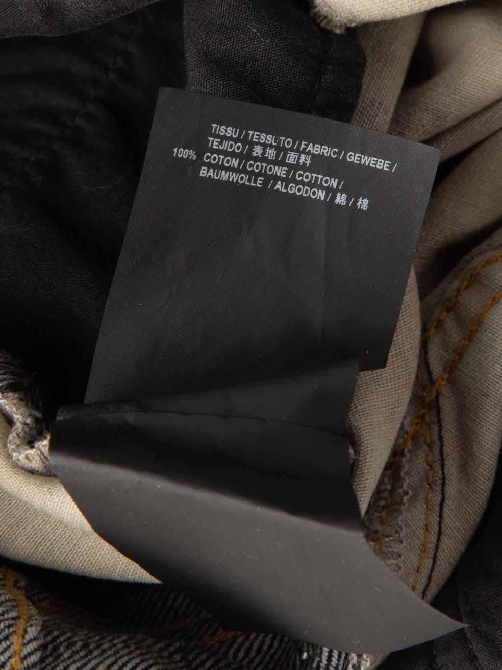 Saint Laurent jupe cloutée en jean imprimé camouflage, taille S en vente 1