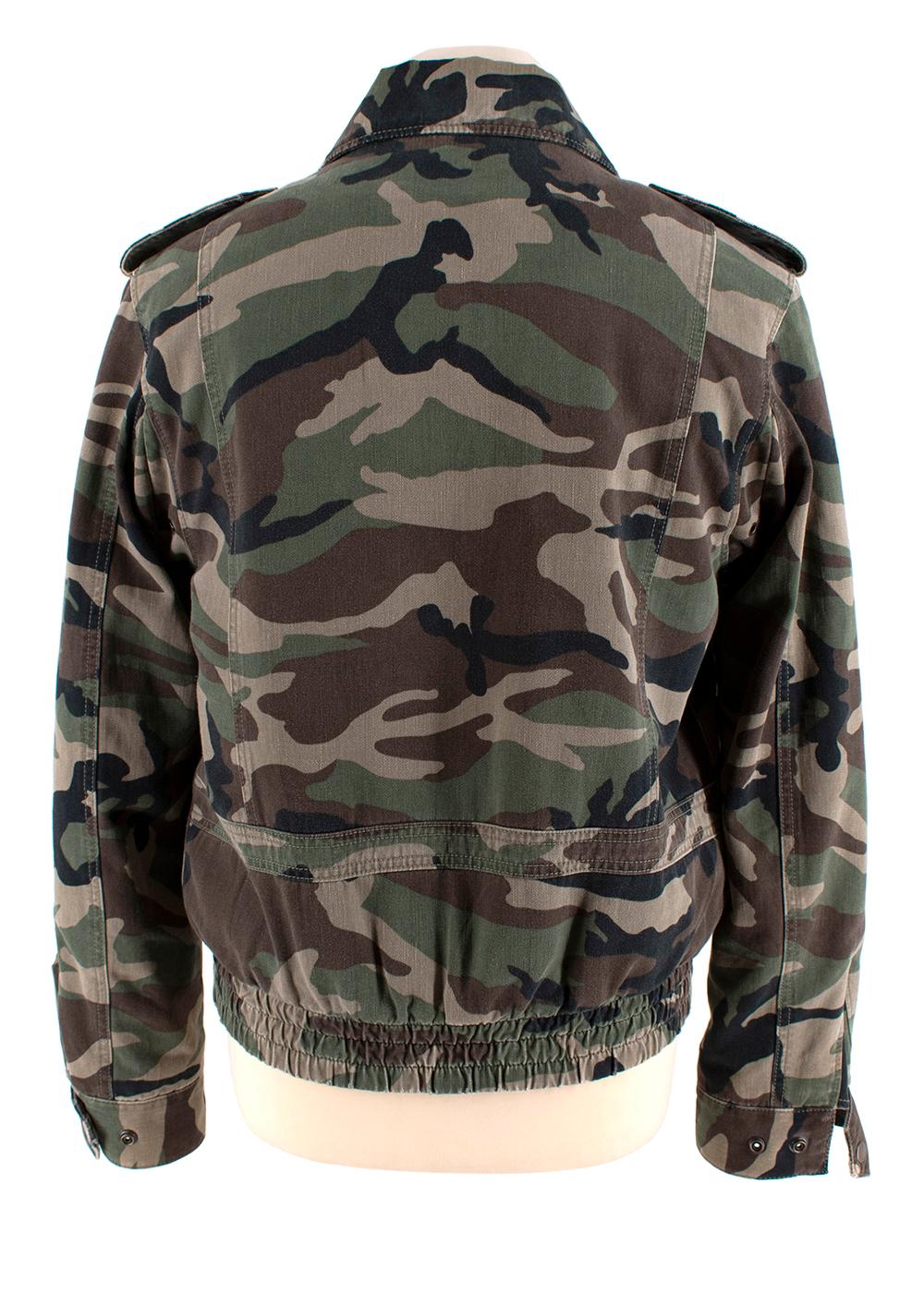 saint laurent camo jacket