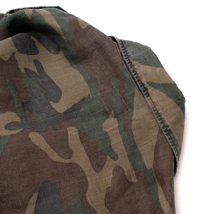 Saint Laurent Camouflage Khaki Field Jacket 3