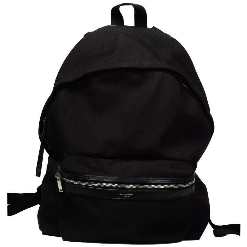 Saint Laurent Canvas City Backpack (32686)