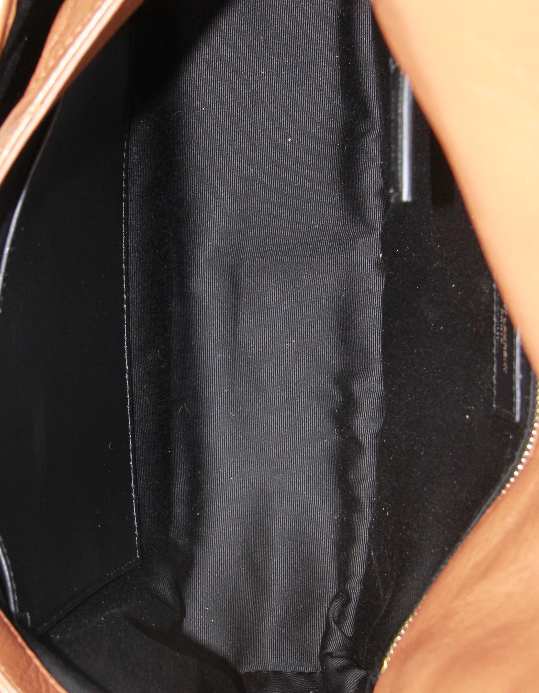 Women's Saint Laurent Caramel Calfskin Medium Niki Chain Shoulder Bag