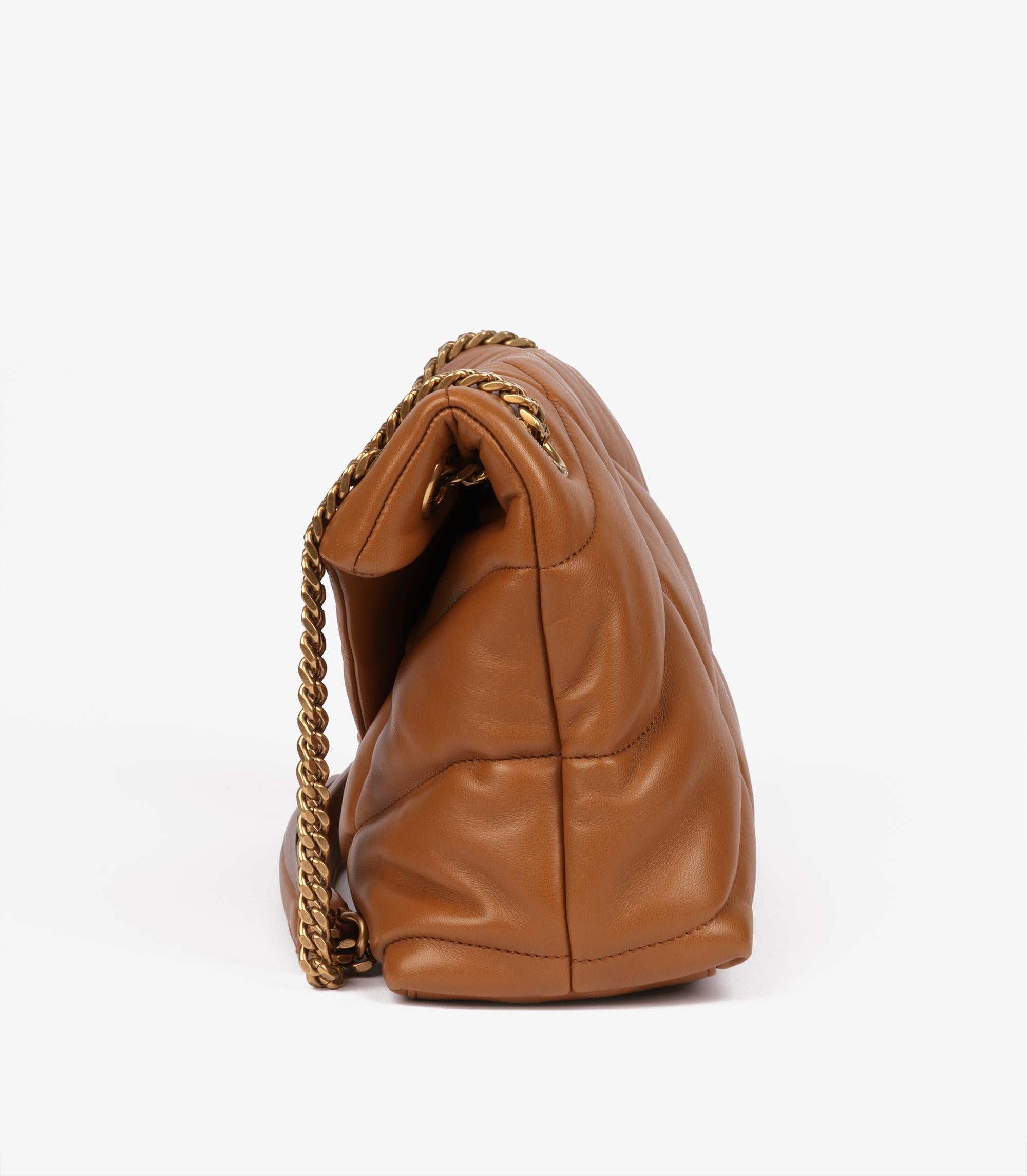 Saint Laurent  Caramel Quilted Nappa Leather Small Loulou 1