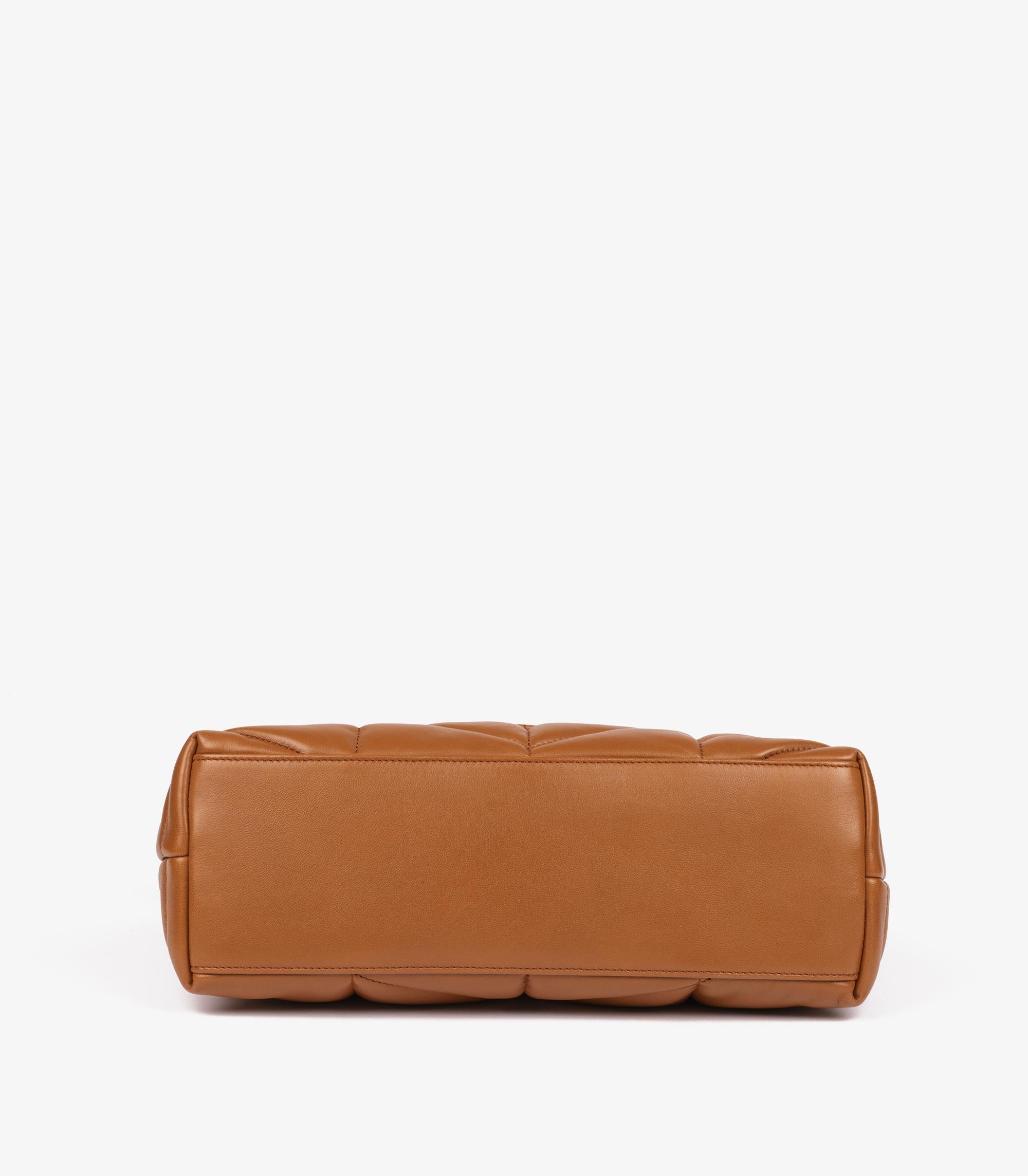 Saint Laurent  Caramel Quilted Nappa Leather Small Loulou 2