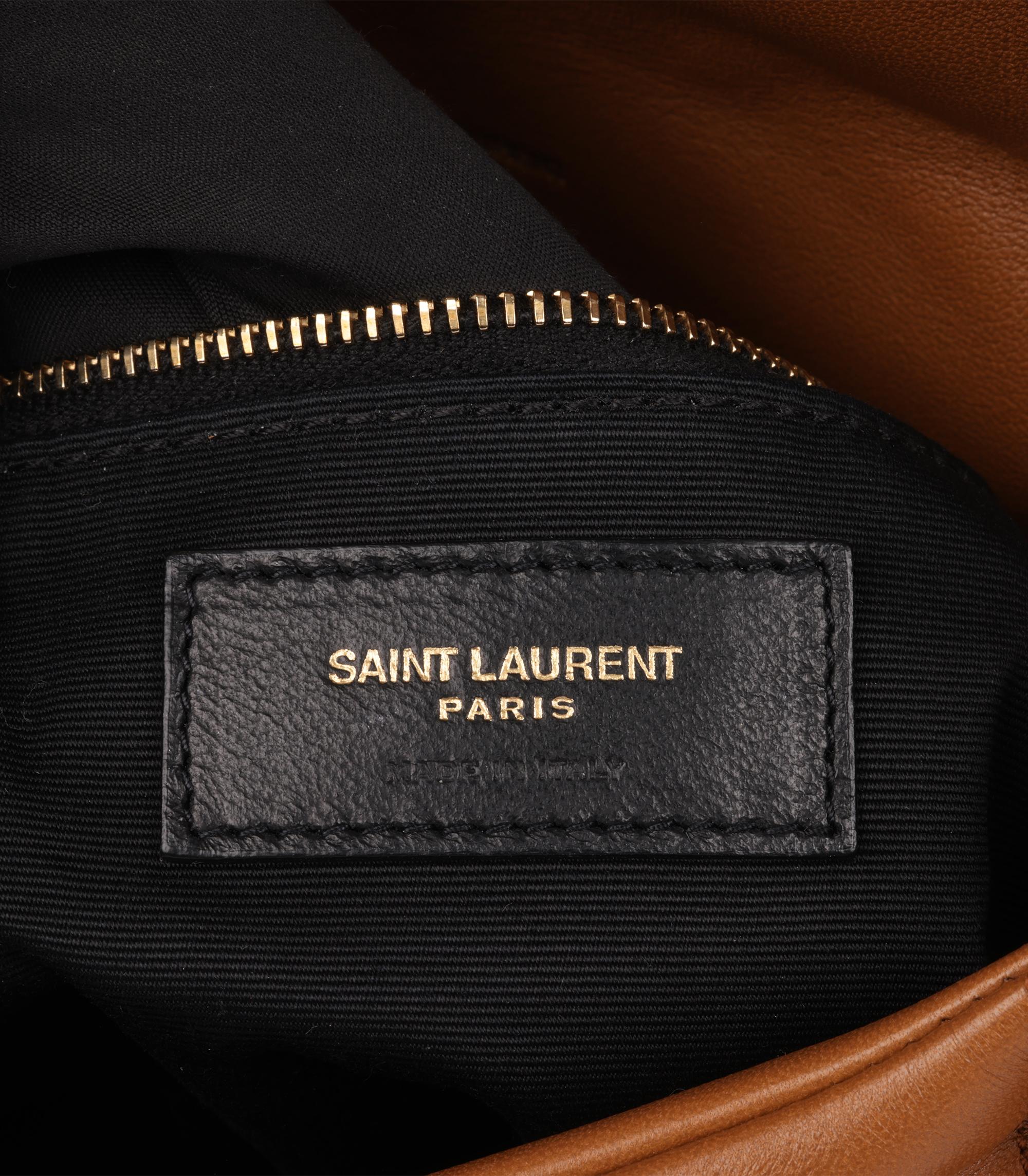 Saint Laurent  Caramel Quilted Nappa Leather Small Loulou 4