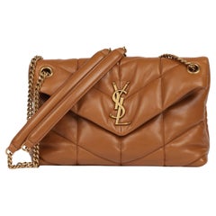 Saint Laurent  Caramel Quilted Nappa Leather Small Loulou