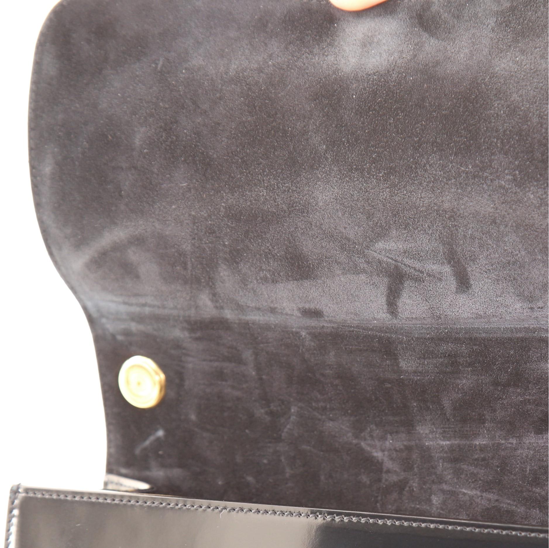 Saint Laurent Carre Umhängetasche aus Lack Medium 1