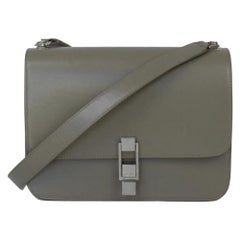 SAINT LAURENT Carre Shoulder bag in Grey Leather