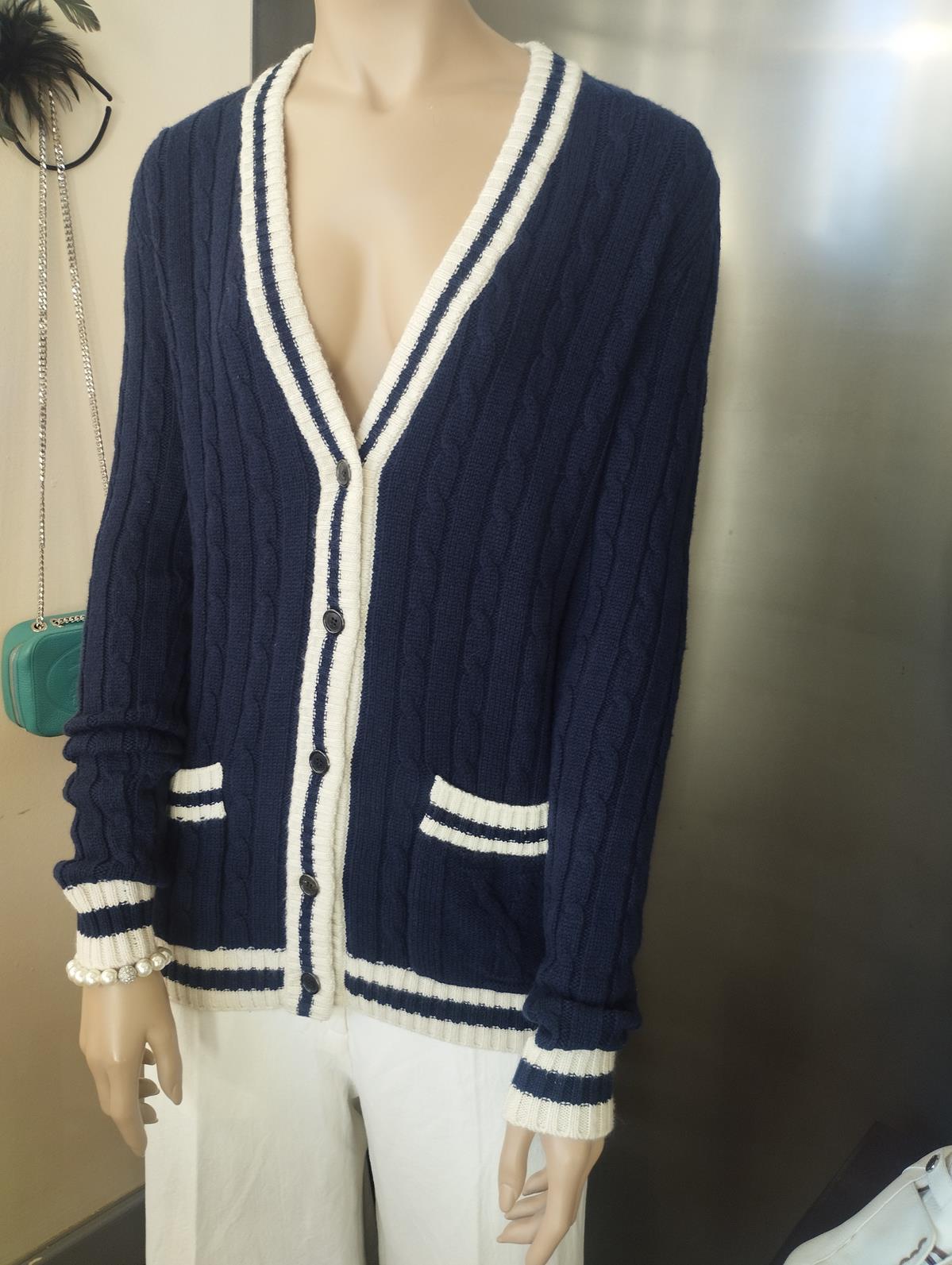 Black Saint Laurent Cashmere Cardigan XS For Sale