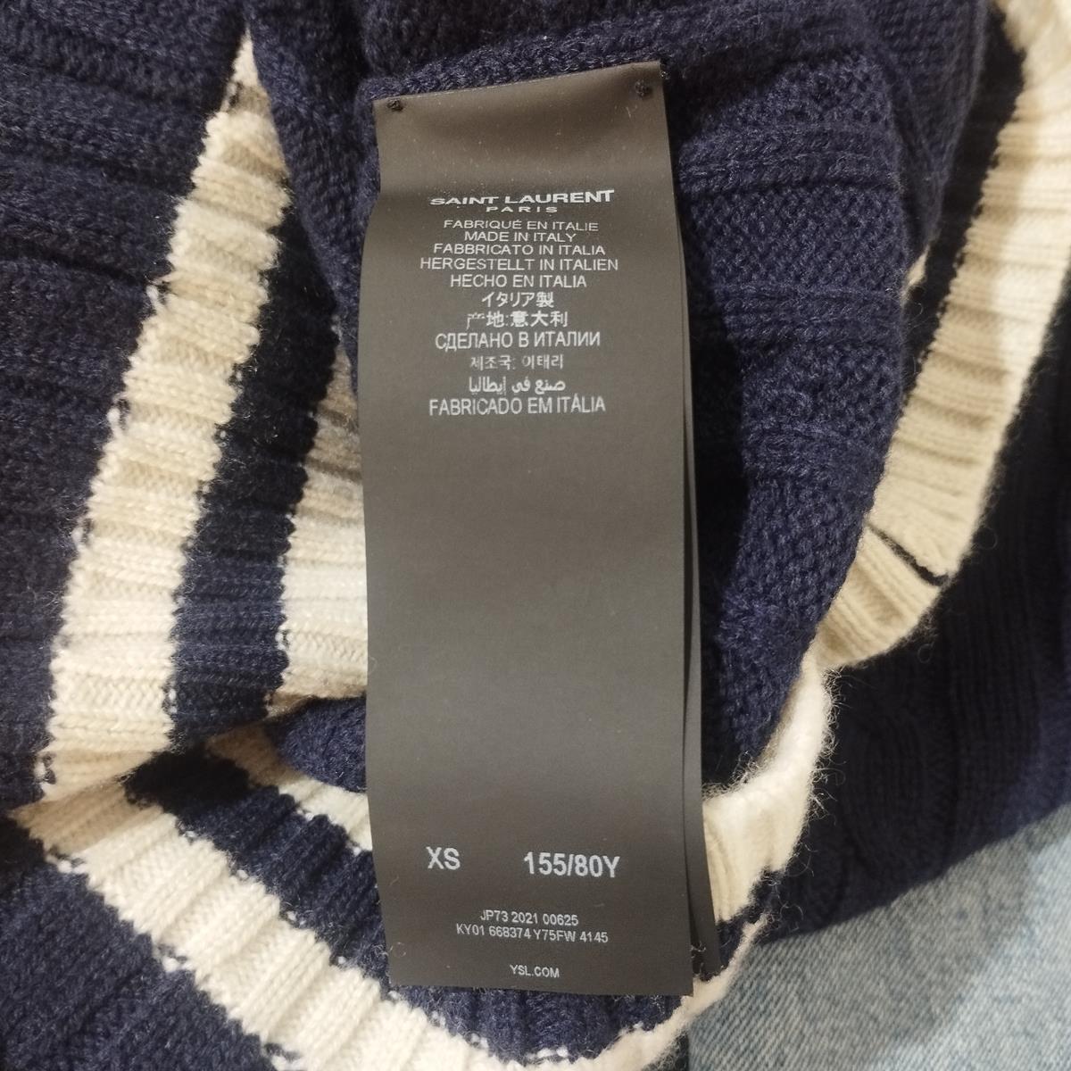 Saint Laurent Cashmere Cardigan XS For Sale 3