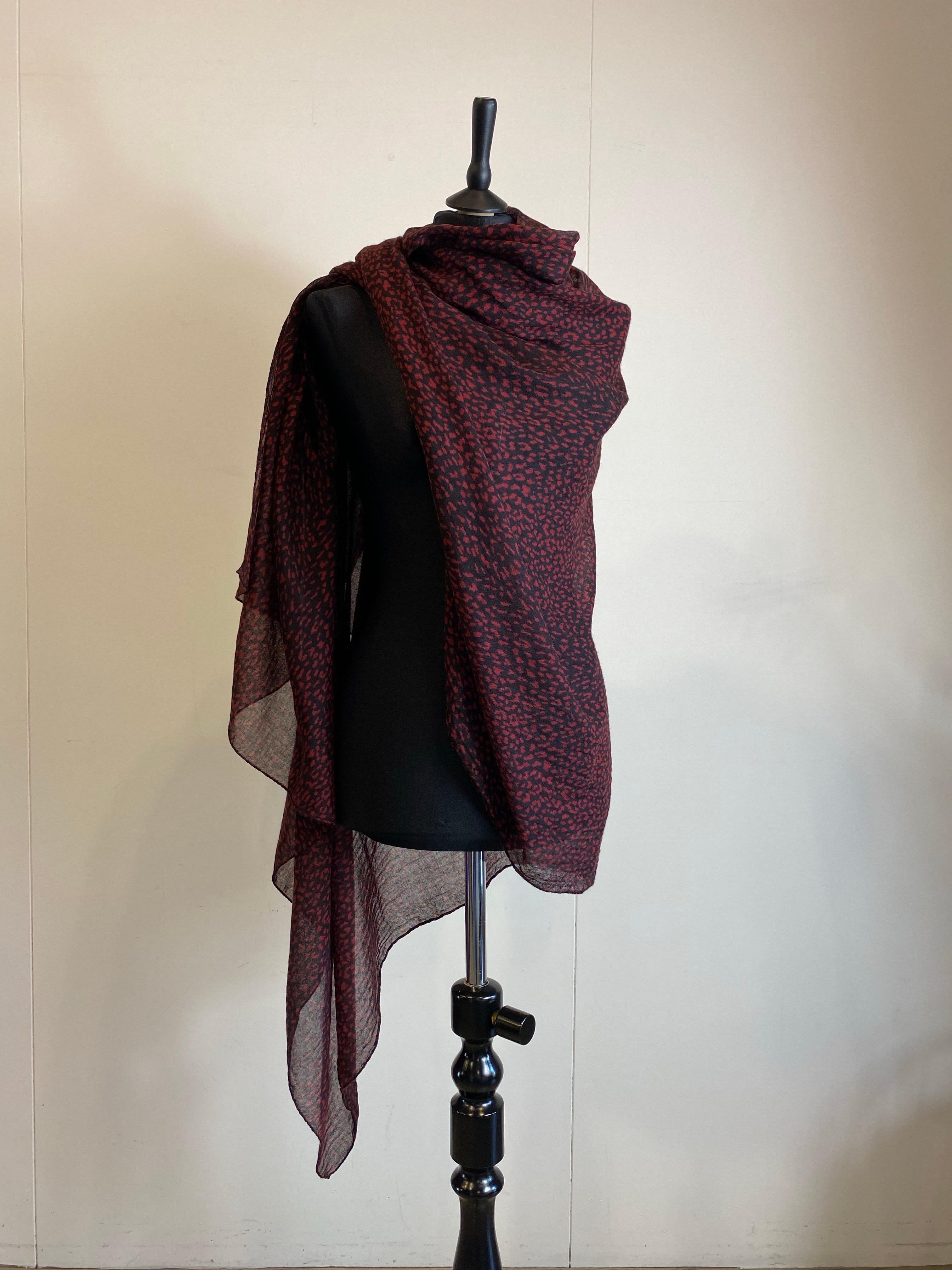Black Saint Laurent cashmere Stole