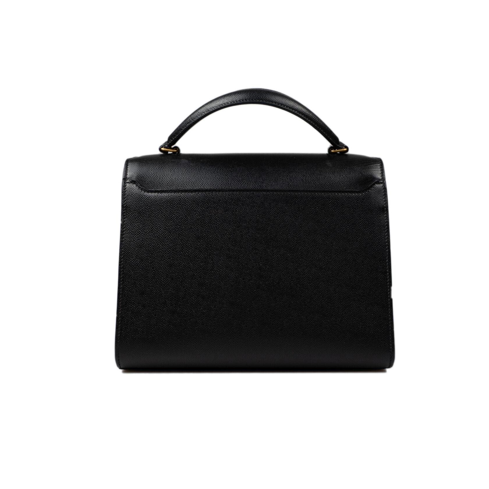 Saint Laurent Cassandra Black In Good Condition For Sale In Dover, DE