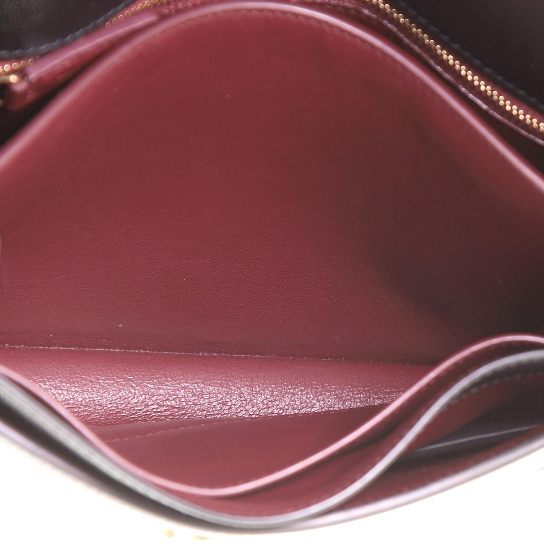 Saint Laurent Cassandra Chain Shoulder Bag Leather Small 1
