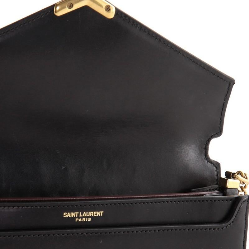 Saint Laurent Cassandra Chain Shoulder Bag Leather Small 3