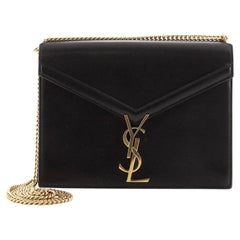 Saint Laurent Cassandra Chain Shoulder Bag Leather Small