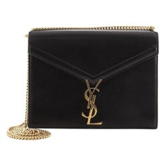 Saint Laurent Cassandra Chain Shoulder Bag Leather Small