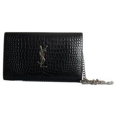 Saint Laurent, Cartera de piel Cassandra con cadena
