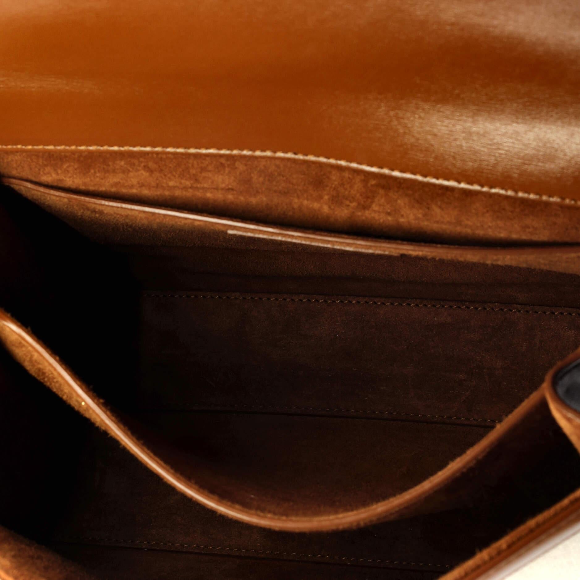 Saint Laurent Cassandra Top Handle Tasche aus Segeltuch mit Leder Medium für Damen oder Herren