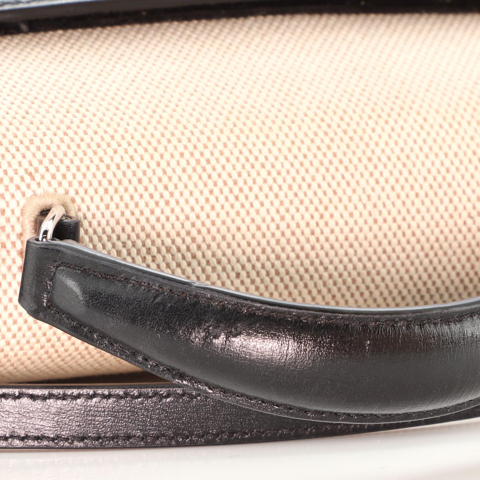 Saint Laurent Cassandra Henkeltasche aus Segeltuch mit Leder Mini 3