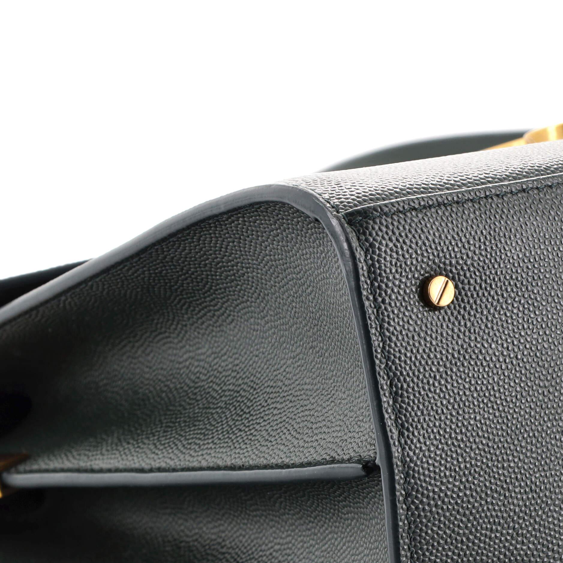 Saint Laurent Cassandra Top Handle Bag Leather Medium 1