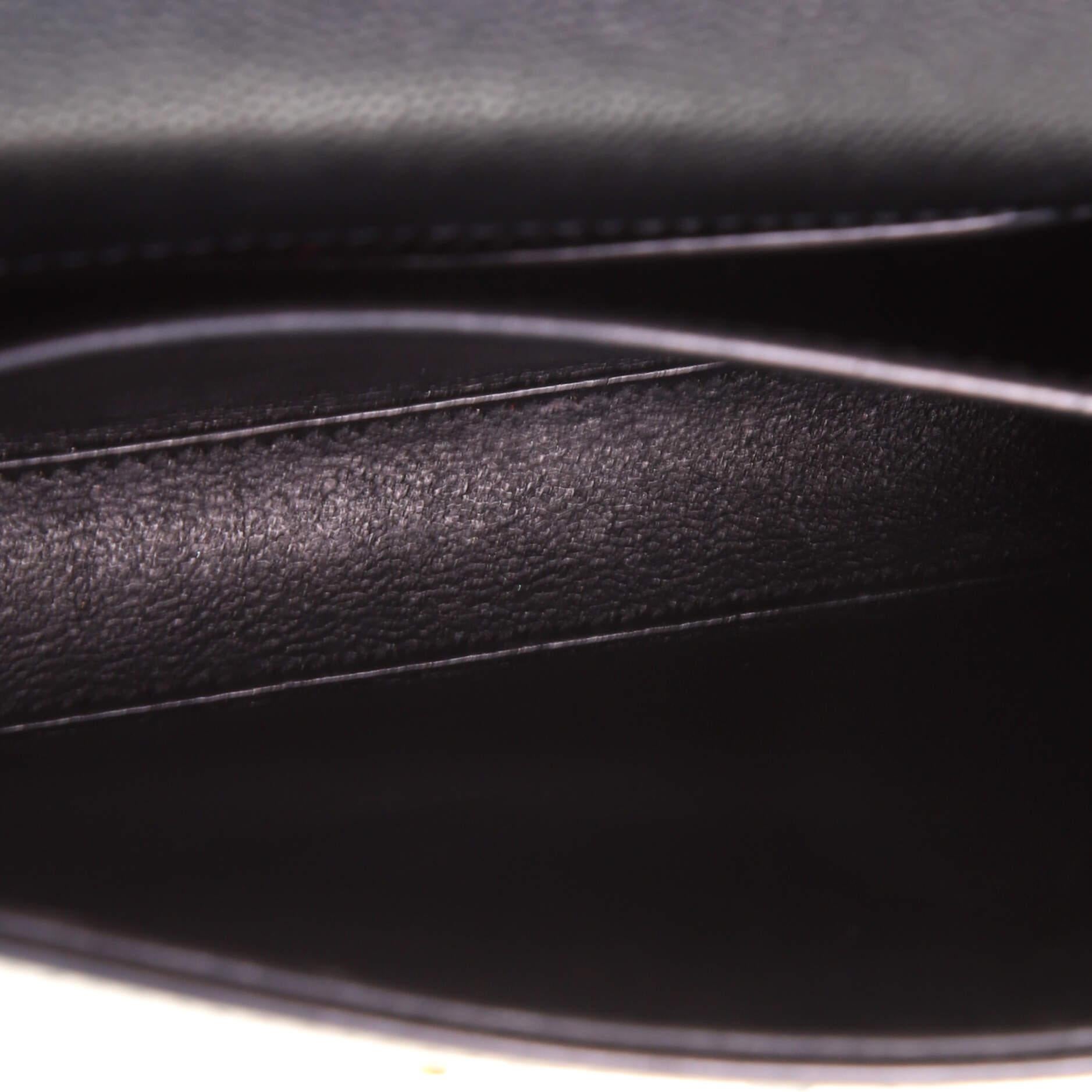 Saint Laurent Cassandra Top Handle Bag Leather Mini In Good Condition In NY, NY