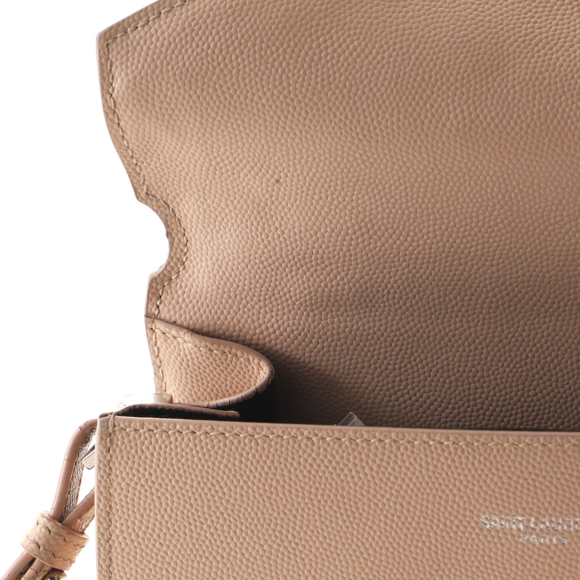Saint Laurent Cassandra Top Handle Bag Leather Mini 1