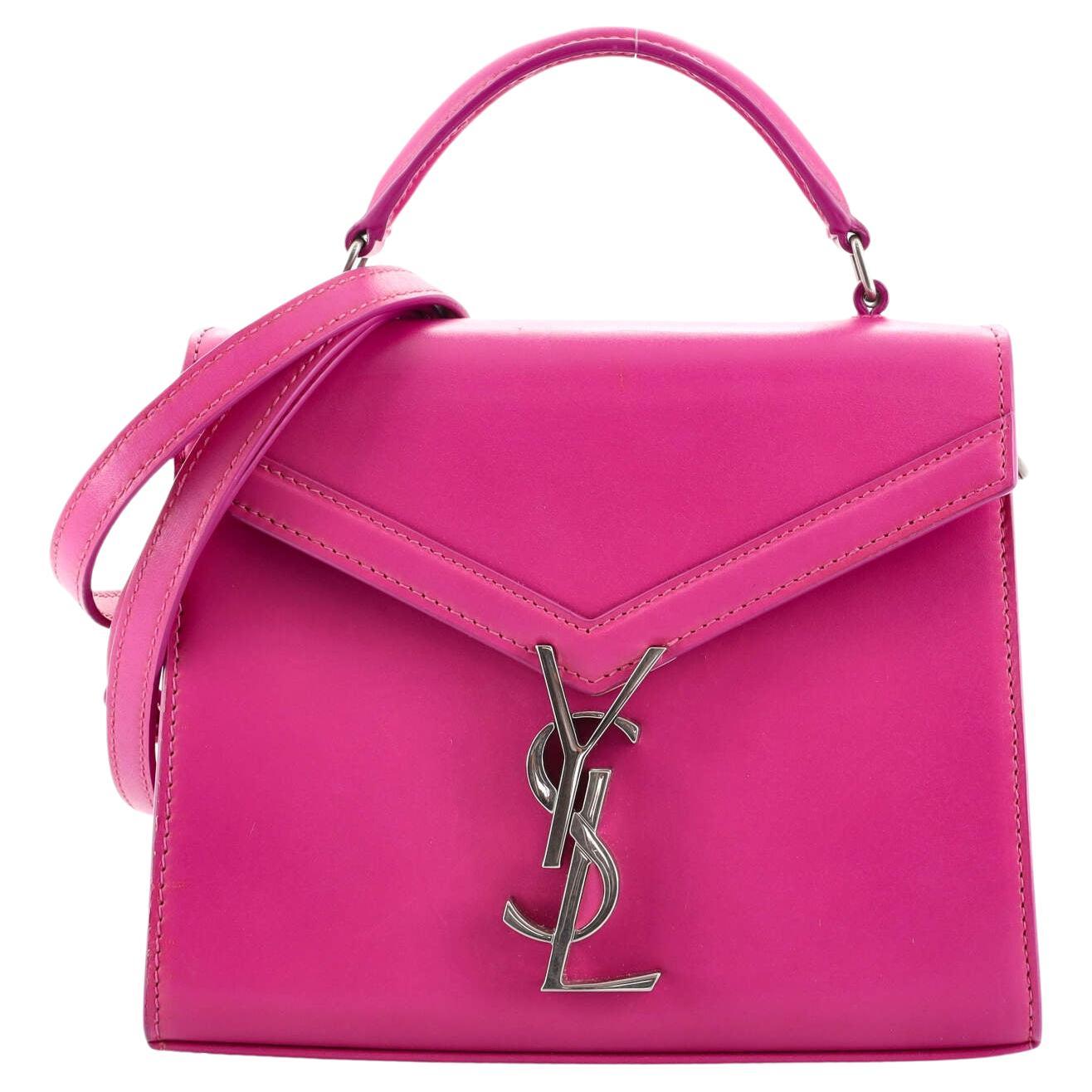 Saint Laurent Cassandra Top Handle Tasche aus Leder Mini bei 1stDibs