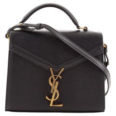Saint Laurent Cassandra Top Handle Bag Leather Mini