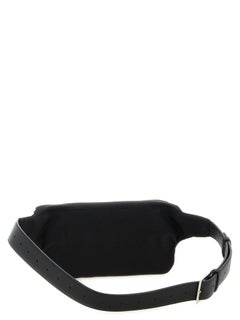 Saint Laurent Cassandre Logo Belt Bag — Black