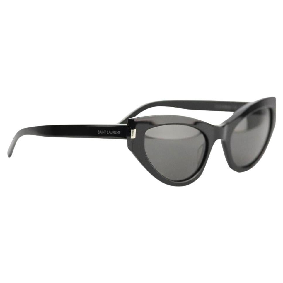 Saint Laurent Cat Eye Acetate Sunglasses For Sale at 1stDibs