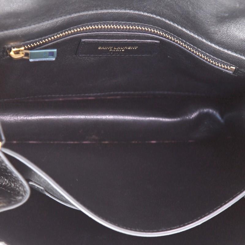 Saint Laurent Catherine Crossbody Bag Crocodile Embossed Leather In Good Condition In NY, NY