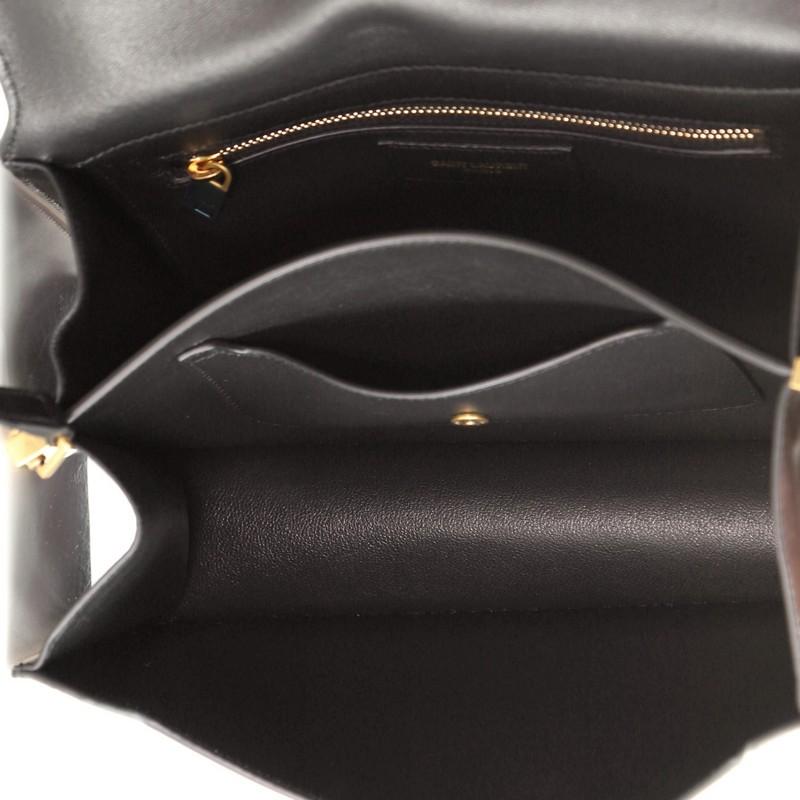 Black Saint Laurent Catherine Crossbody Bag Leather